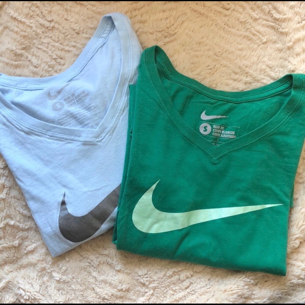 BUNDLE! 2 NIKE L/S V-NECK SHIRTS